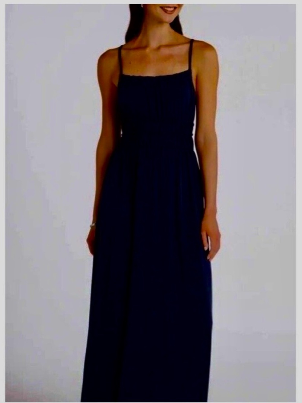nine britton Stitchfix Jani Scoop Neck Empire Waist Spaghetti-Strap Maxi Dress